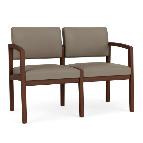 Lesro 2 Seat Tandem Seating W/ No Center Arm, 44 in W 26 in L 31.5 in H, Lenox Series LW2101 - main